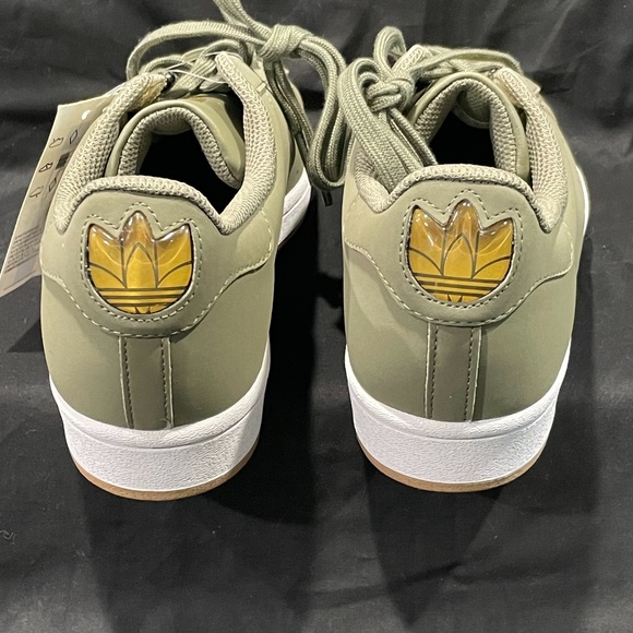 ADIDAS SUPERSTAR PURE LACE UP - MENS 8.5- OLIVE GR - Picture 8 of 11